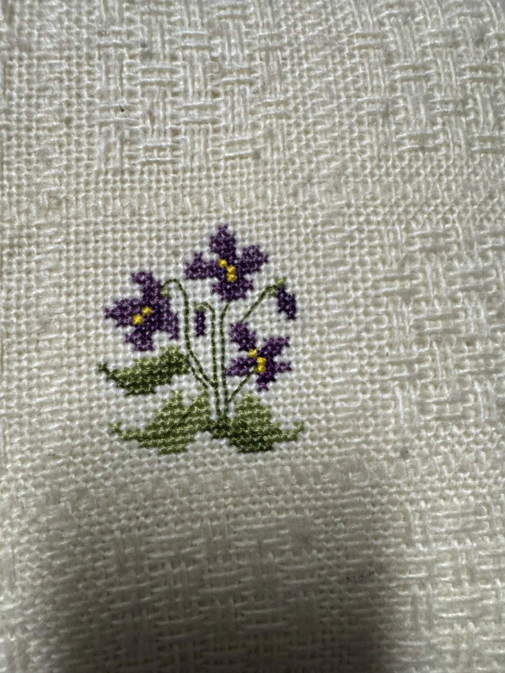 Hand-Embroidered Floral Accent Pillow Pair - Cream and Olive